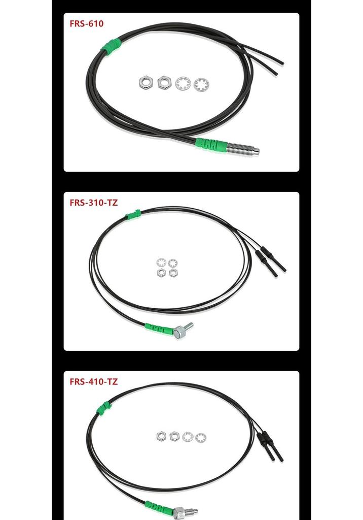 High-Speed M3M4M6 Fiber Optic Sensor with Diffuse Reflection, Through-Beam, Elbow, Straight Head, & Coaxial Probe