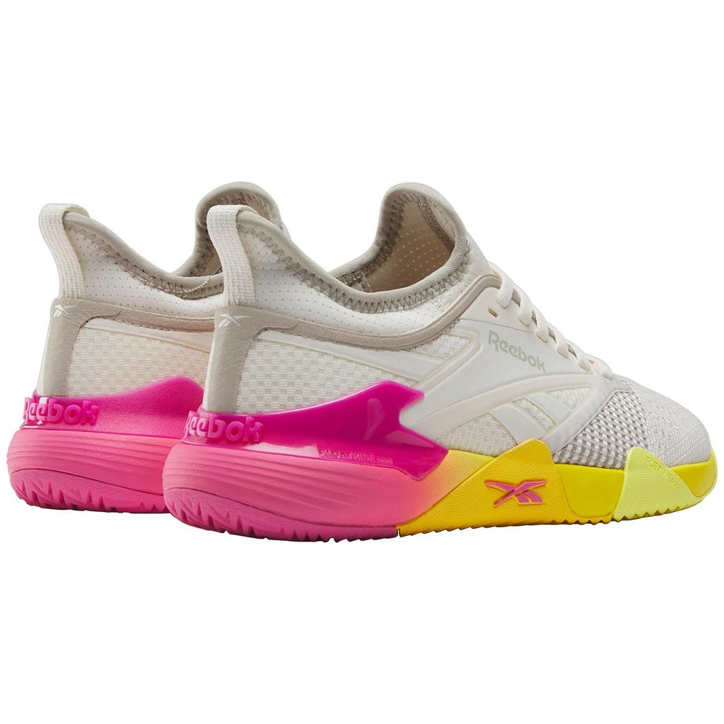 Reebok Nano Court Scarpe da Allenamento Comode Basse Donna sneaker Bianco Giallo Rosso 100212267