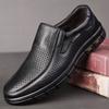 Men Summer Breathable Hollow Out Loafers Comfort Soft Sole Anti-slip Slip On Office Business Casual Shoes-8867