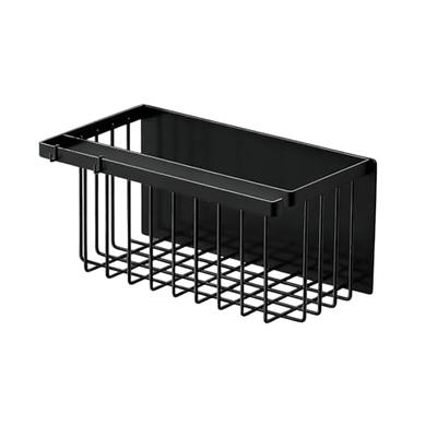 YOUIDIDI Magnetic Bathroom Rack, Wall-Mounted Bathroom Storage Rack, 33cm W X 18.5cm H X 17cm D, No Assembly Required, Mesh Construction, Breathable,