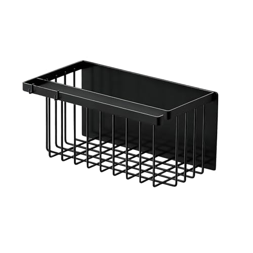 

YOUIDIDI Magnetic Bathroom Rack, Wall-Mounted Bathroom Storage Rack, 33cm W x 18.5cm H x 17cm D, No Assembly Required, Mesh Construction, Breathable,