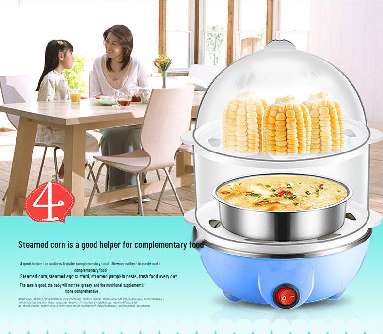 Mini Multi-Functional Egg Steamer with Automatic Power-Off for Household Use
