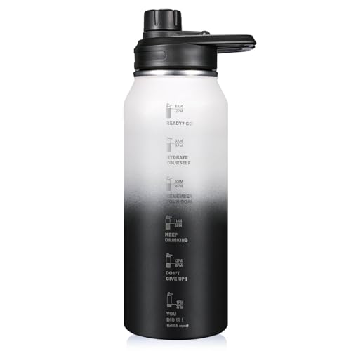 BottHealth Insulated Water Bottle, 1 Liter (1000ml), Direct Drinking, Leak-Proof, SUS304 Stainless Steel Vacuum Insulated Sports Bottle, Lightweight,