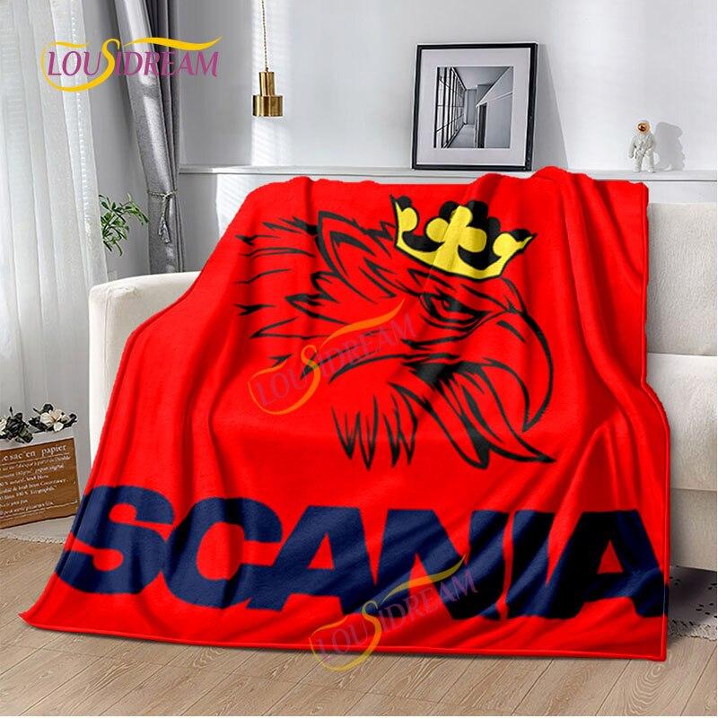 Pătură de aruncat Camion Scania Cearșaf de casă Husă de canapea Living Birou Pătură moale Casual Lavabilă Pătură termică