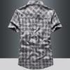 Summer Men's Short Sleeve Shirts Cotton Loose Plus Size Handsome Casual Breathable Absorb Sweat Fashion Men's Shirts Coat