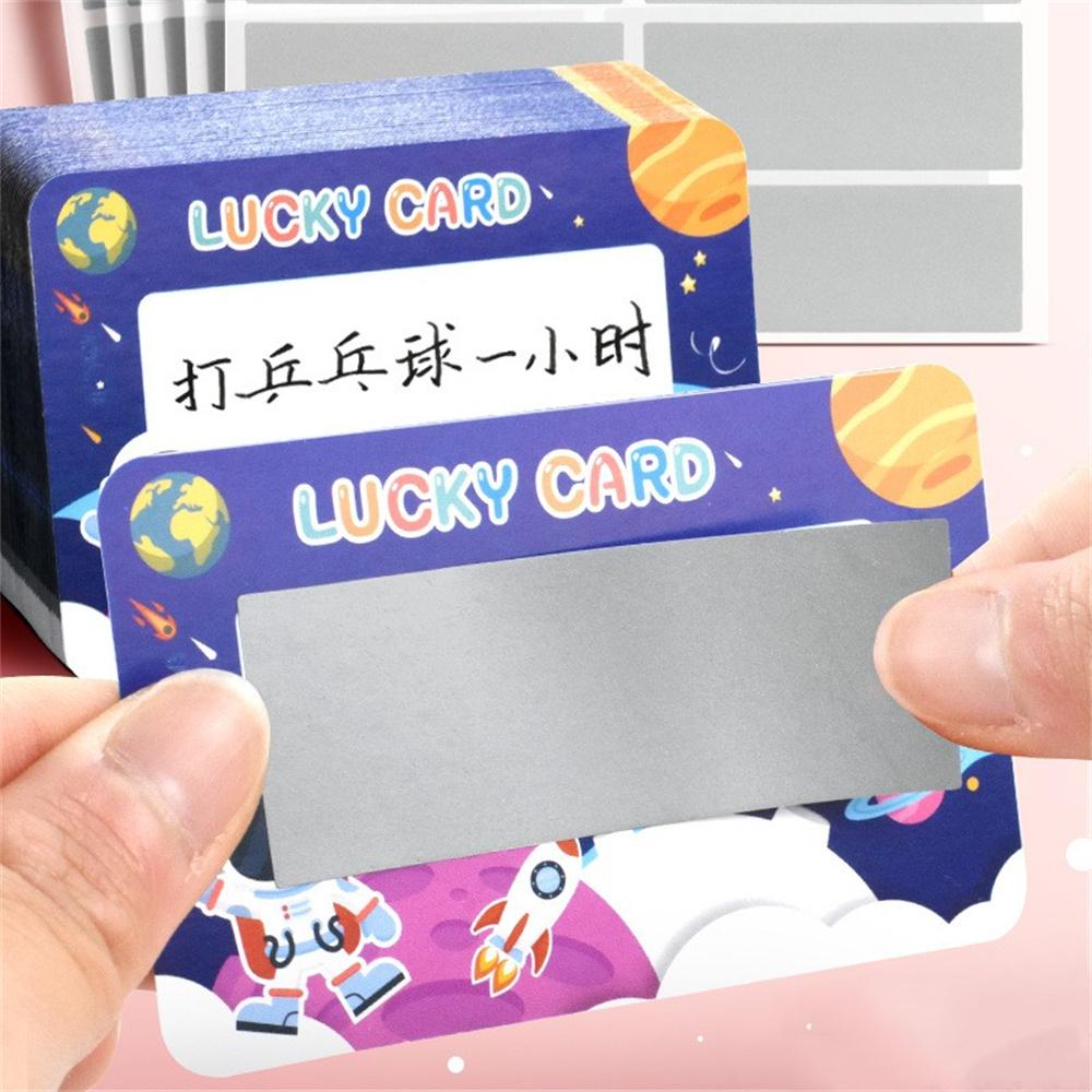 50pcs Reward Scratch Card Film Coated Stickers Scratch Off Labels Diy 'S Redemption Vouchers Scratched Stripe Card Film