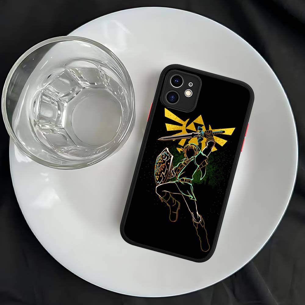 Hot Game The Legend Of Zeldas Silicone Matte Phone Case For Iphone 13 14 15 16 Pro Max 11 12 X Xs Max Soft Cover