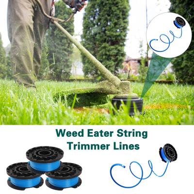 3 stk. ukrudts trimmer snor til 18V 24V 40V batteridrevne trimmere Holdbare nylon forviklede spoler Øget klippeeffektivitet til hjemmebrug