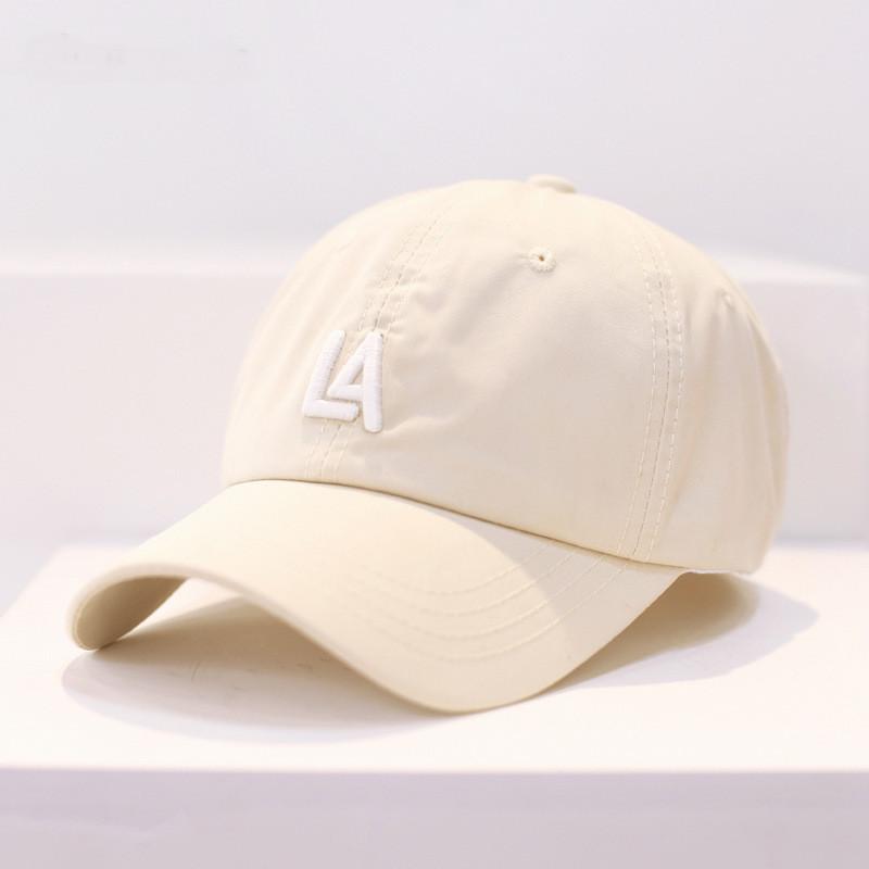 Cotton Baseball Cap For Women With Letter Embroidery Sun Protection For Spring Summer Casual Wear