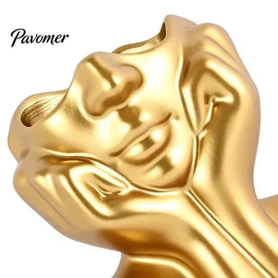 Office Supplies Organizer Abstract Face Vase, Artistic Female Pen Holder, Makeup Brush Home Aesthetic Decor Modern Decorative Vase Centerpiece