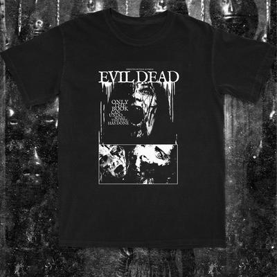 Retro EVIL DEAD Horror Movie Tee Unisex Short Sleeve Shirt S-5XL