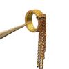[Golden Sui Shaking Light] Retro Texture Tassel Ring, Advanced Sense Diamond-set Exquisite Temperament, Versatile Index Finger Ring, Woman