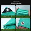 Double Waterproof Green Tarpaulin - Heat Insulation, Sun & Rain Protection for Outdoor Use