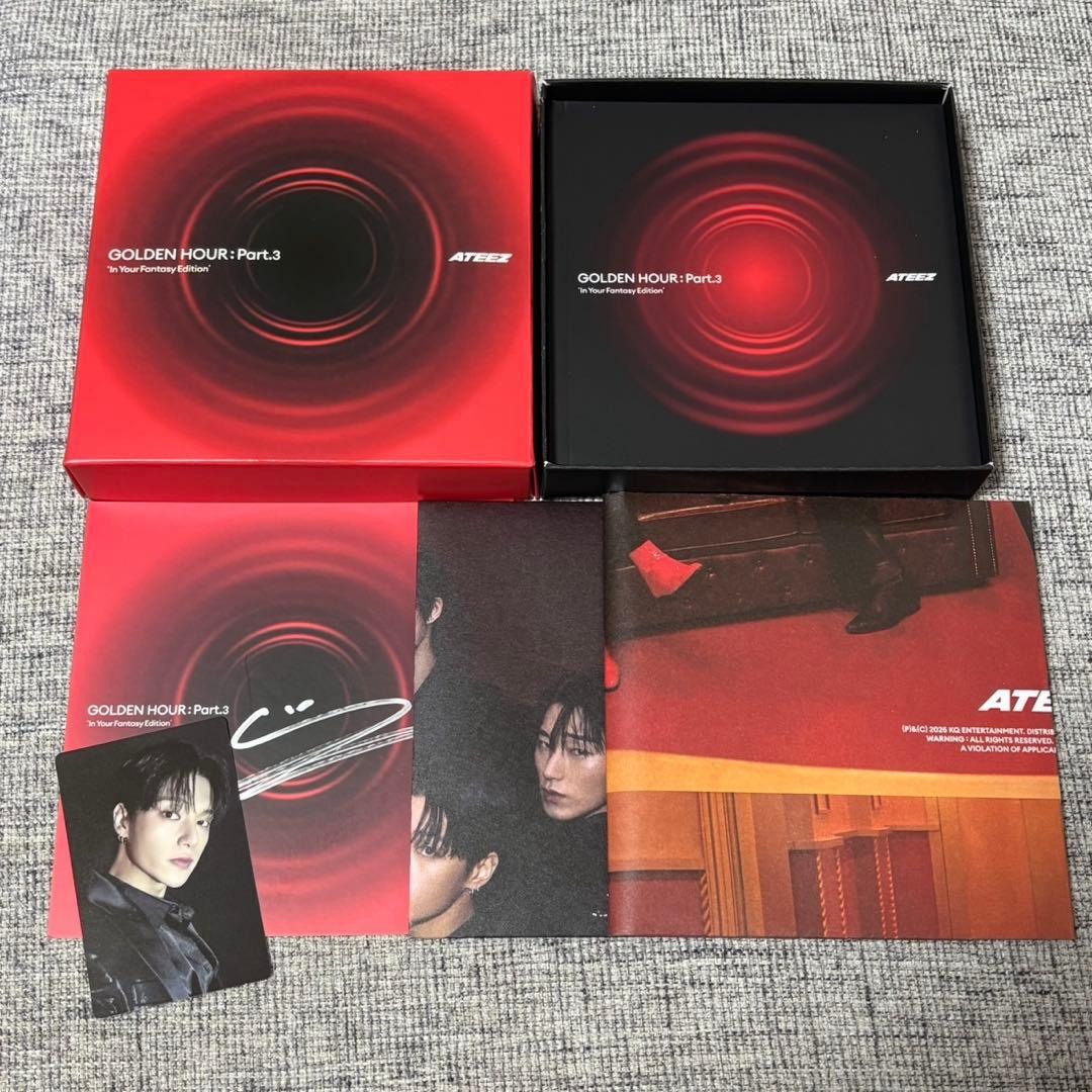 

[USED] ATEEZ In Your Fantasy CD Album Autograph Wooyoung