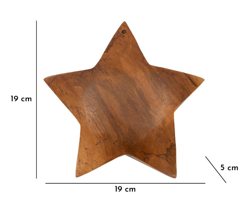 Bintang Sculpture Teak Cm Ø 19X5