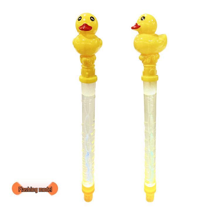 Yellow Duck Bubble Stick Machine - Children's Toy for Bubbles