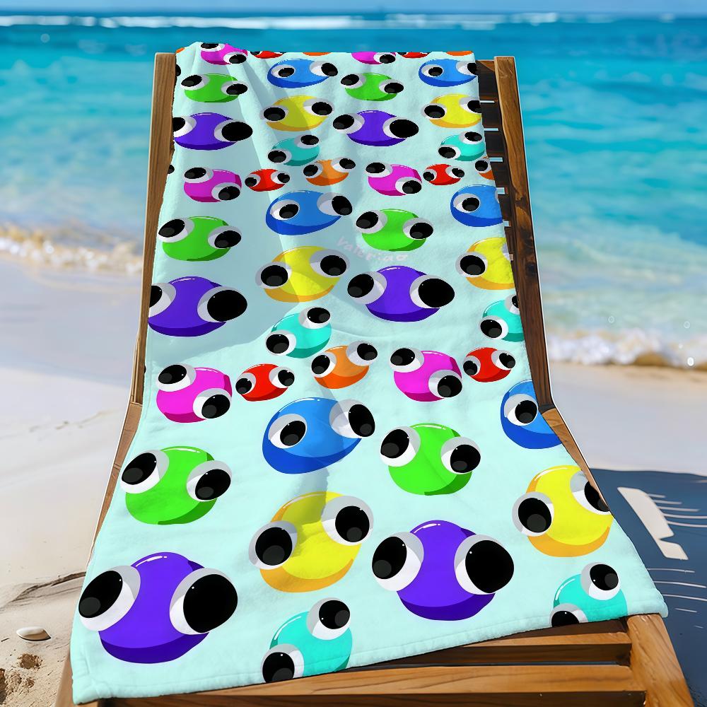 

Game R-Rainbow Friends-S Towel Sports Quick Dry Travel Camping Gear Sandproof Soft Light Large Beach Towel W30*H60(CM)