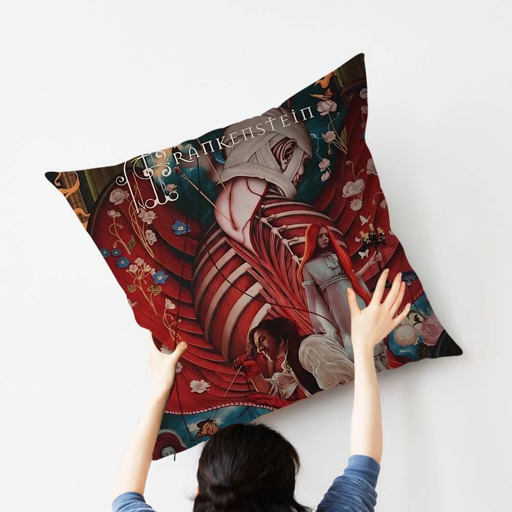 Frankenstein Film Canvas Printed Pillowcases Home Bedding Decorative Pillow Cover Wedding Super Soft Pillow Case