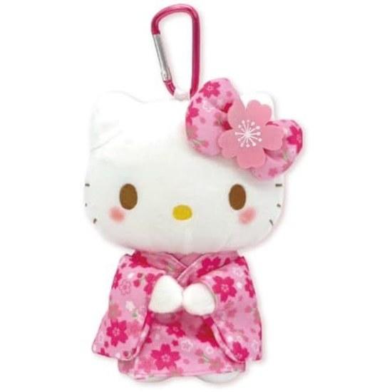 Nakajima Corporation Plush Eco Bag Sakura Kimono Hello Kitty