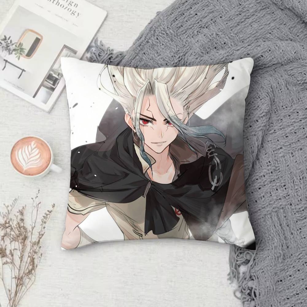 

DDr Stone Doublesided Printed Square Pillow Cover Decorative Cushion Cover for Sofa Bedroom Bedside 30X30cm