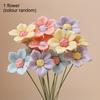 Fleur Céramique 3D Faite à la Main Fleur Artificielle Réaliste Décoration Bouquet de Fleurs Éternelles pour Salon Table à Manger Bureau Maison Décoration Vase
