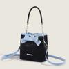 Summer High-end Bow Bucket Bag for Women with Niche Design Light Luxury Handbag Crossbody Women's Bag