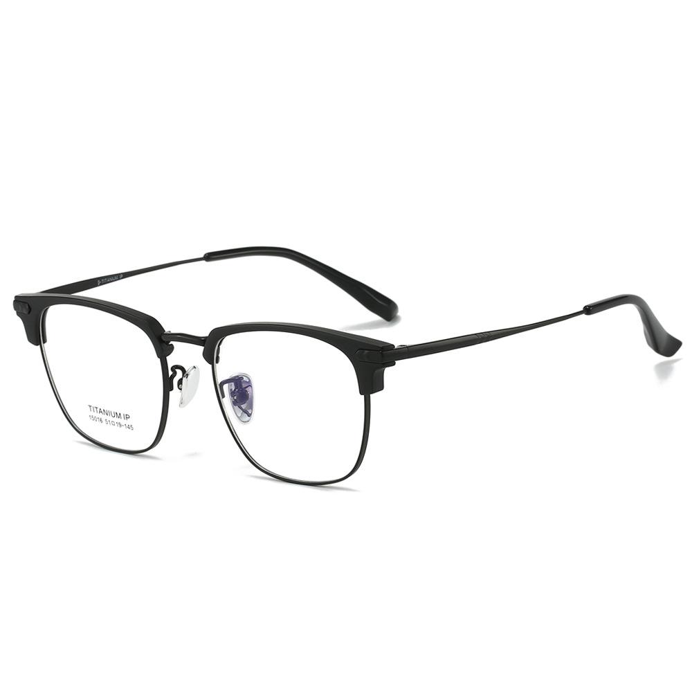 2024 Summer Ultra-Light Titanium Business Glasses - Unisex Anti-Blue Light Myopia Eyewear, Style 15016