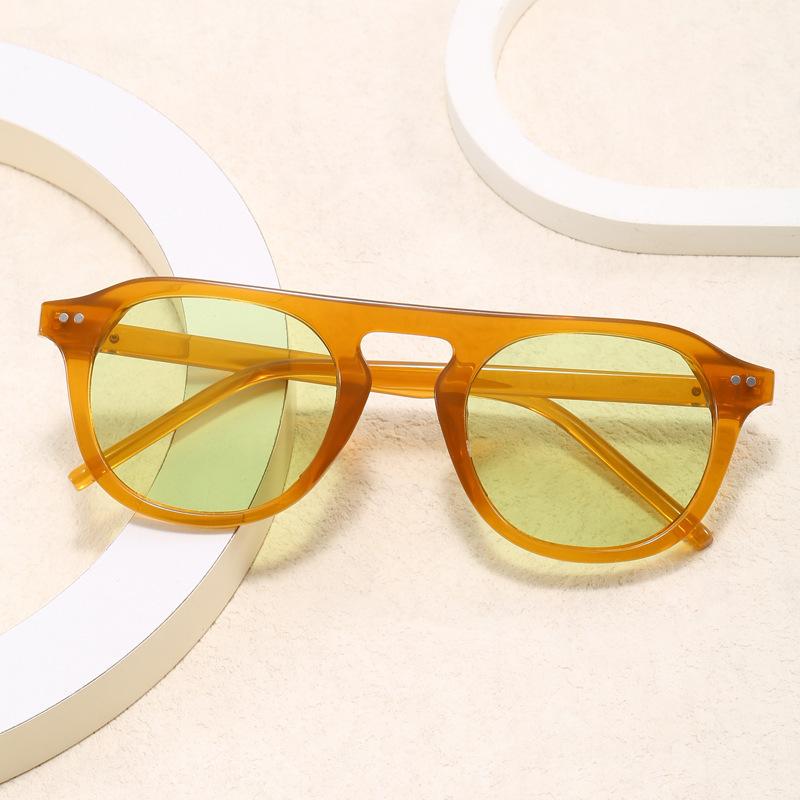 New European and American trend rice nail glasses ins wind Internet celebrity sunglasses UV-proof men's and women's sunglasses
