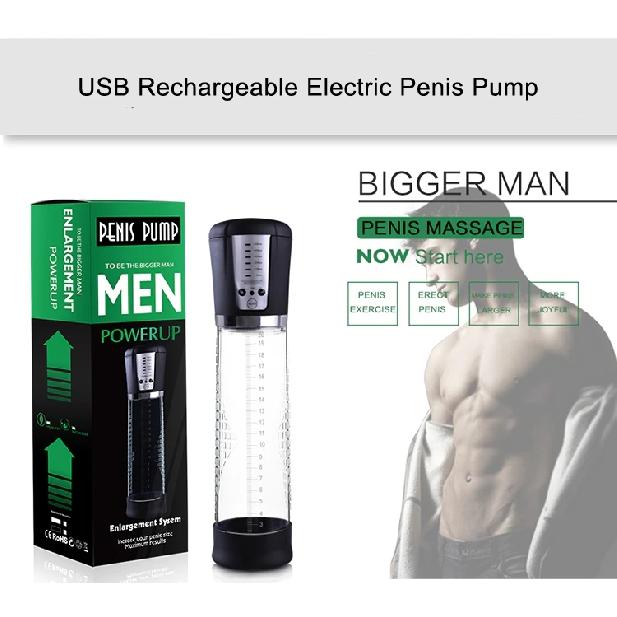 Hannibal Electric Penis Pump Male Masturbator Vacuum Pump Extender Enlarger Dick Cock Pump Adult Delayed Ejaculation