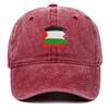 Free Palestine Embroidered Baseball Cap, Vintage Washed Dad Hat, Adjustable Political Sun Hat for Men Women