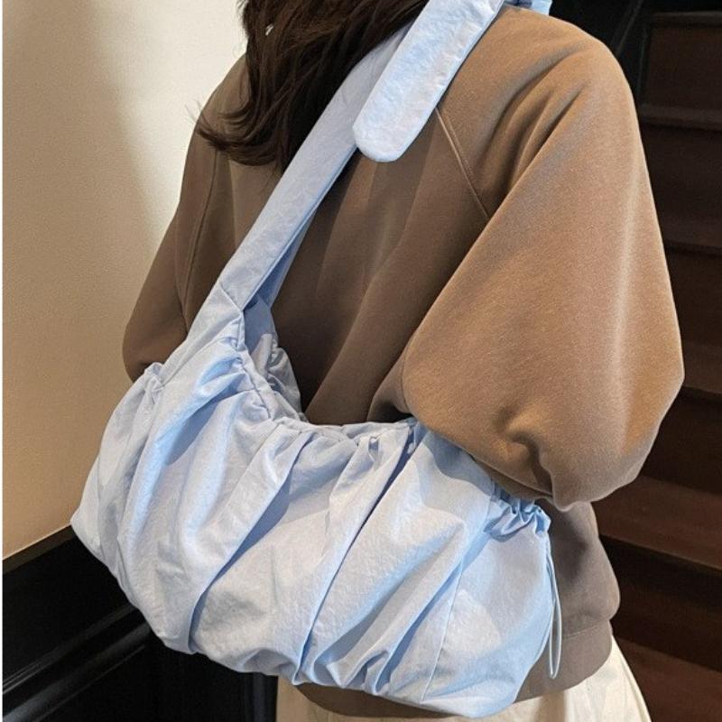 Wrinkled Dumpling Small Tote Bags for Women Shoulder Bag Fashiable Retro Nyl Lightweight Shopping Bags Designer Bag