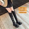 Augustine British Style Boots Women's Autumn 2025 New Trend Martin Boots Retro Street Style Knight Boots