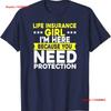 Life Insurance Sales Agent Girl Unisex Broker T Shirt Vintage Soft Graphic Fashion Comfortable Streetwear Stylish