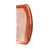 Double-Sided Carved Peach Wood Comb - Dense Teeth, Compact Size, Premium Solid Wood for Hairdressing.