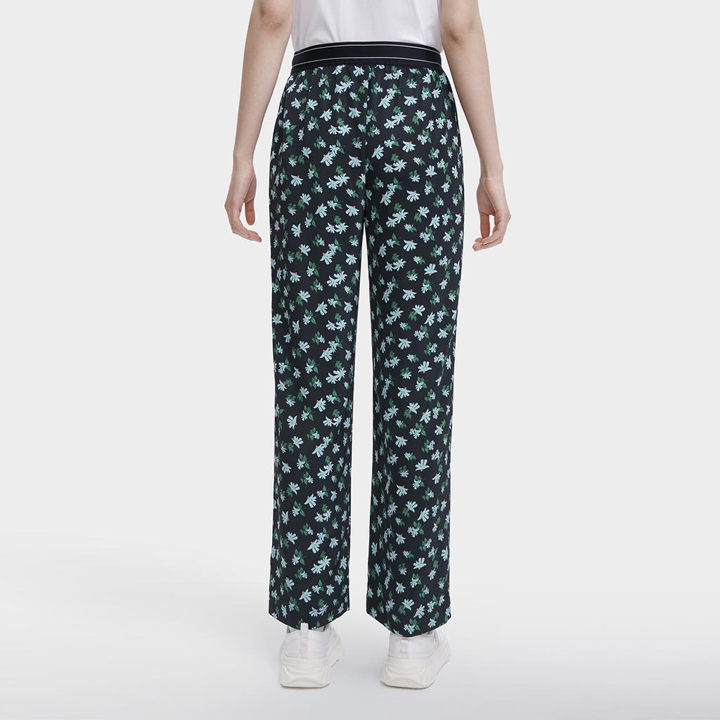 FILA All Over Print Woven Straight Leg Casual Pants Women bottoms F11W328801AZA