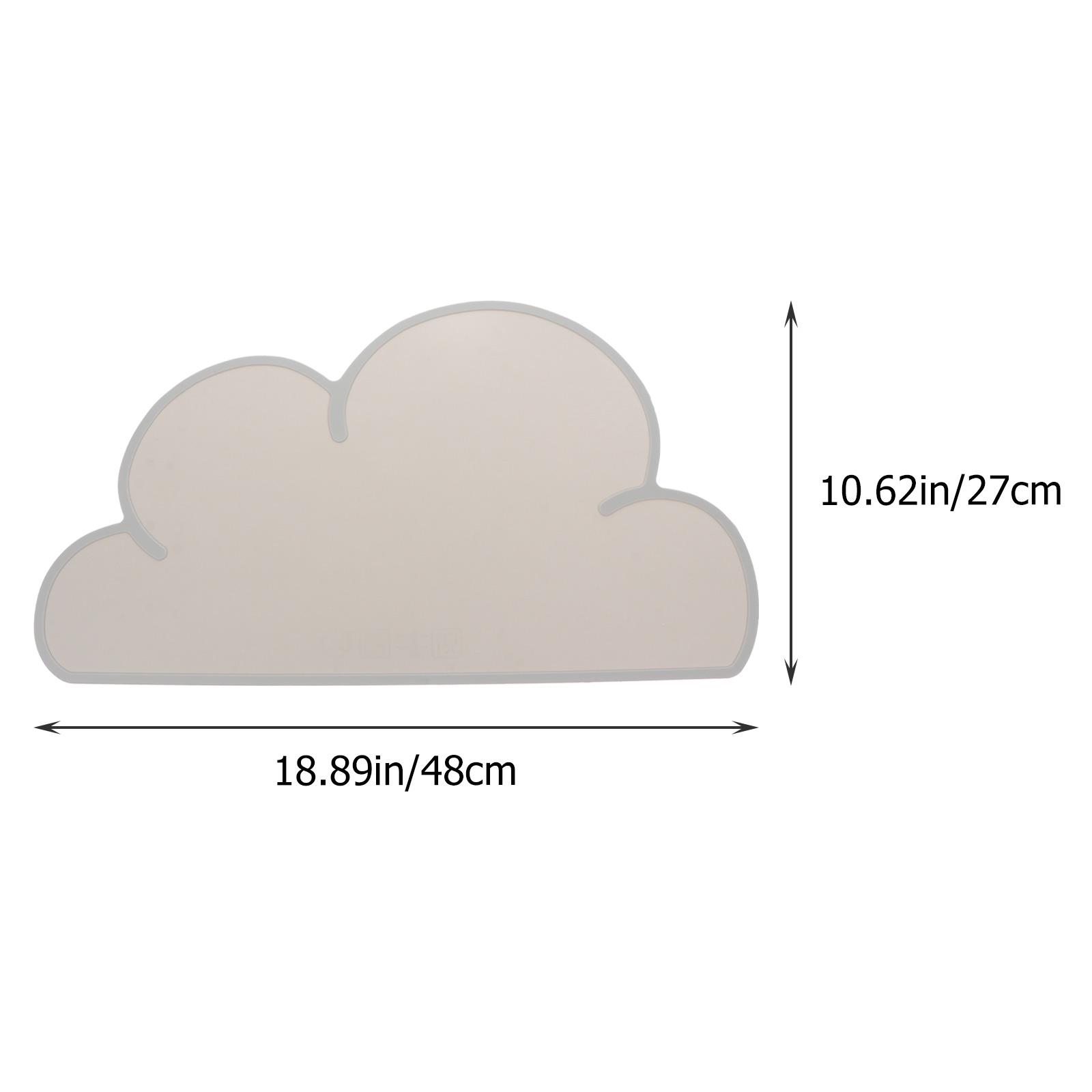 

Pet Feeding Mat Silicone Cat Bowl Floor Pad Dog Food Cushion Spill Proof Non-Slip Washable For Kitchen Pet Supplies Heat світло-сірого кольору