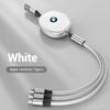 Cable Scalable Phone Car Interior 3 In 1 USB Fast Charging Cable For BMW Series X1 X3 X4 X6 E90 E91 I3 I4 F30 F48 F30 Keychain WS4