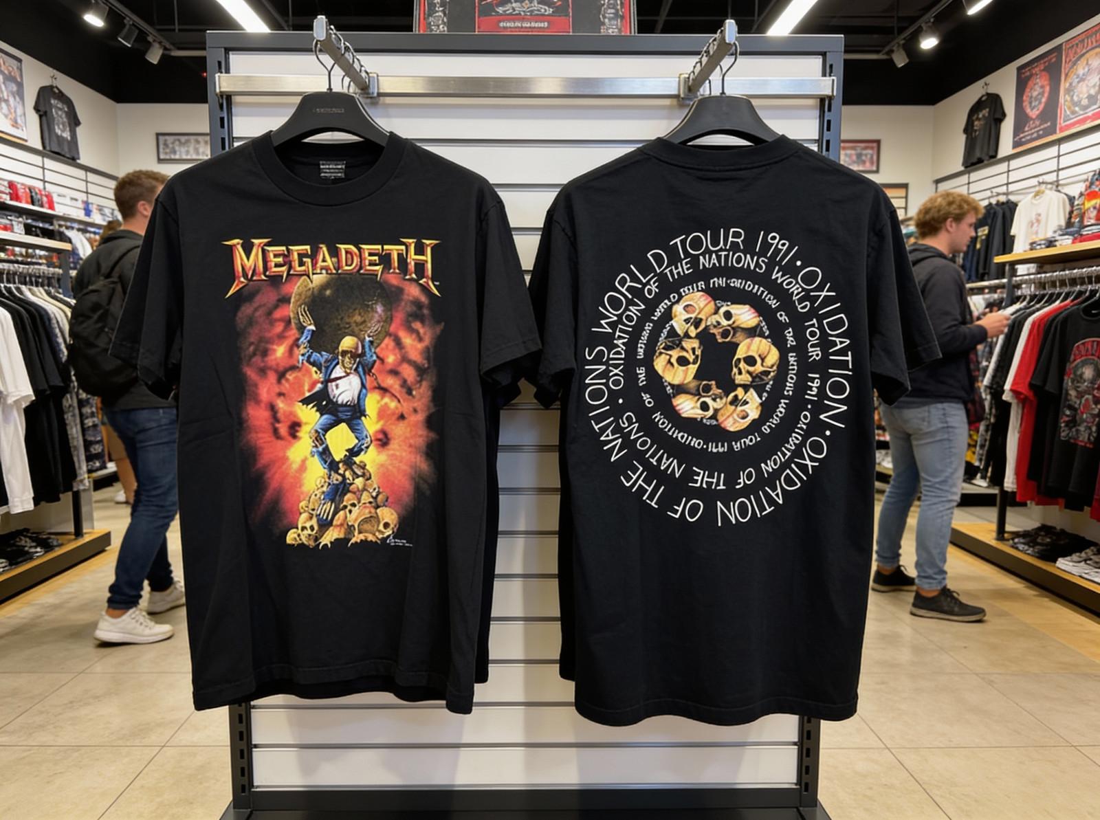 1991 Megadeth Oxidation Of The Nations World Tour T-shirt M