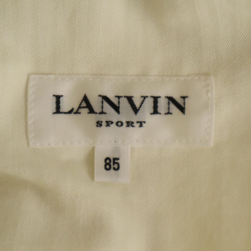 LANVIN SPORT 90s Made in Japan Old Check Pattern Slacks pants 85 beige Men's Used