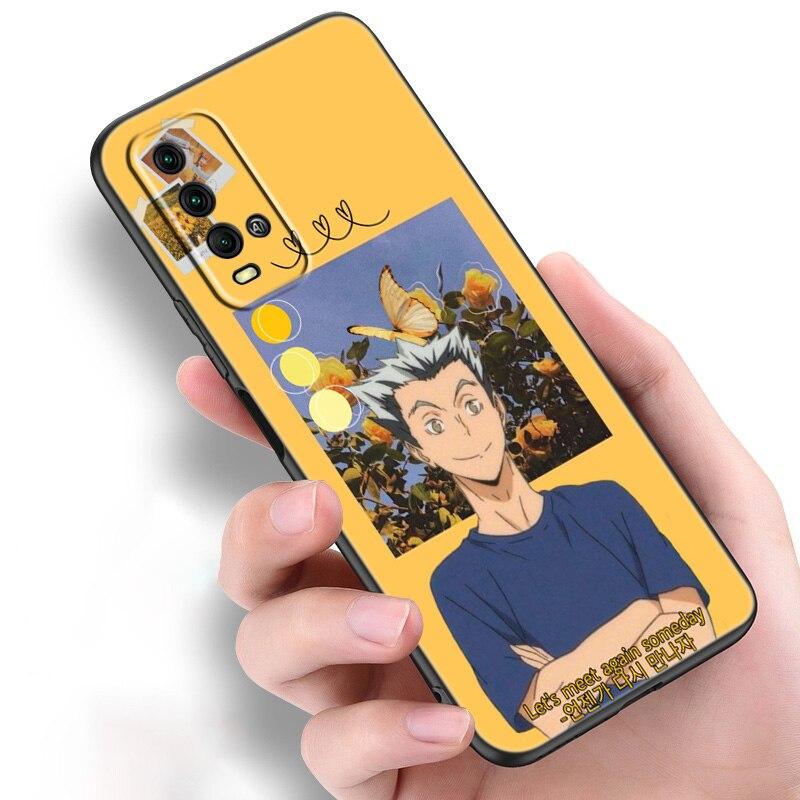 

Аниме Oya Haikyuu волейбольный силиконовый чехол для телефона для Xiaomi Redmi Note 11 10 9 8 Pro 11T 10T 10S 9S 8T 9 9A 9C 9T черный чехол Redmi 8