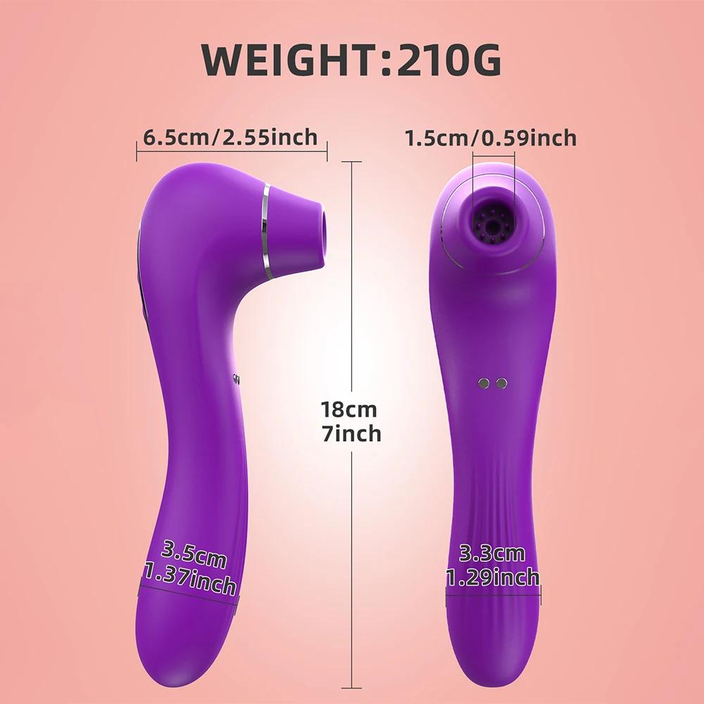 Clit Sucker Vibrator Vagina Clitoris Stimulator Vacuum Sucking Etotic Sex Toy G Spot Vibrating Vagina Massage Female Masturbator