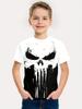 Kids Clothes Boys Tshirt Short Sleeve 3D Skull Print Children Summer Clothes Creative Stylish Streetwear Round Neck Girl Clothes