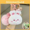 Little Rabbit Pig Big Head Animal Cartoon Plush Keychain Pendant Creative Gift