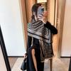 Women's Tencel Cotton Shawl Neck Warmer: Versatile Autumn/Winter Outerwear for Air-Conditioned Rooms