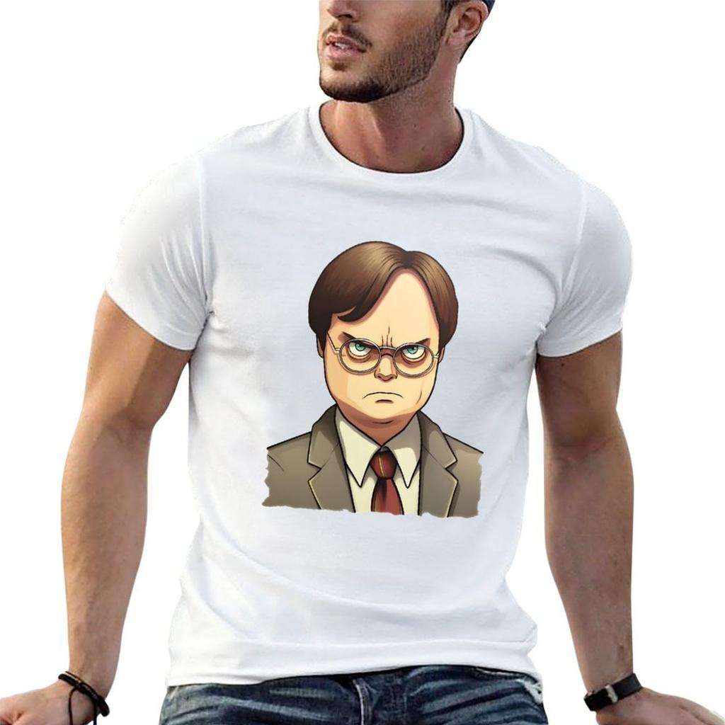 Dwight Schrute False - The Office T-Shirt Anime Tshirt T Shirts Cotton 100% Man T Shirt Cotton