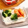 Demasi Heat-Resistant Glass Food Storage Containers, Microwave-Safe Lunch Boxes for Office Workers And Students, Nordic Greenn 700ml*2 + Bag