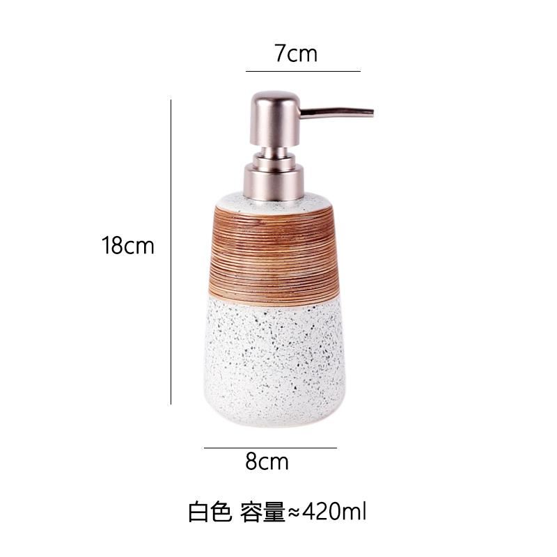 

1pc Ceramic Liquid Dispensing Bottle Shower Gel Bottle Plastic Pump Head Bathroom Accessories Lotion Bottle Soap Dispenser белый