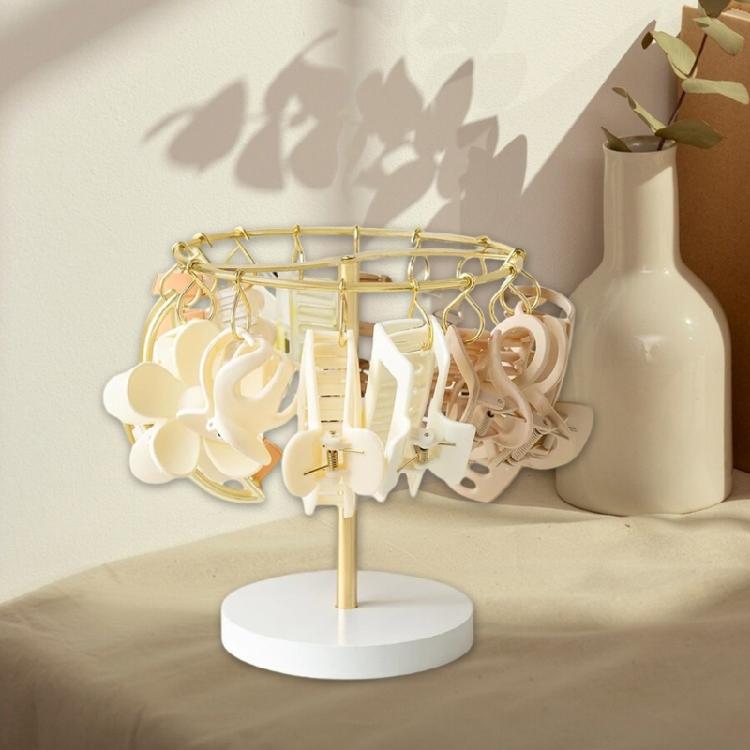 Hair Accessories Display Stand Sturdy Metal Hair Clip Holder Stand Organizers for Easy Access and Organization