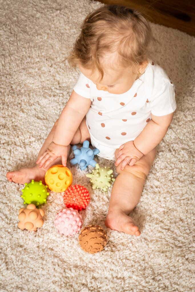 sensory balls 8 pcs pastel