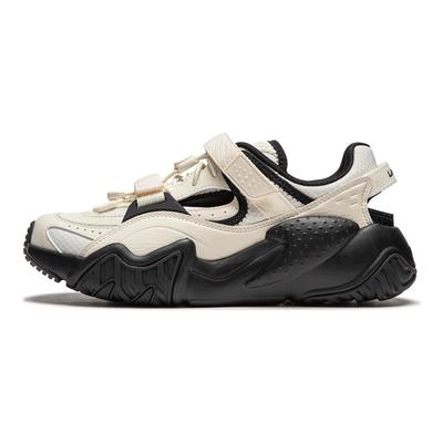 Li Ning Chuan You Comfortable Versatile Thick Sole Height Increasing Shock Absorbing Wear Resistant Low Top Casual Shoes Women Casual Shoes AGCU184-1